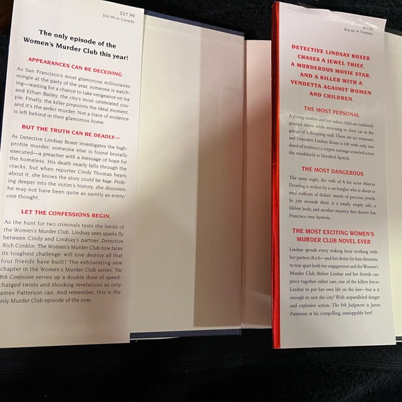 James Patterson The Women’s Murder Club Series The 8th & 9th Hardbacks - Picture 7 of 7